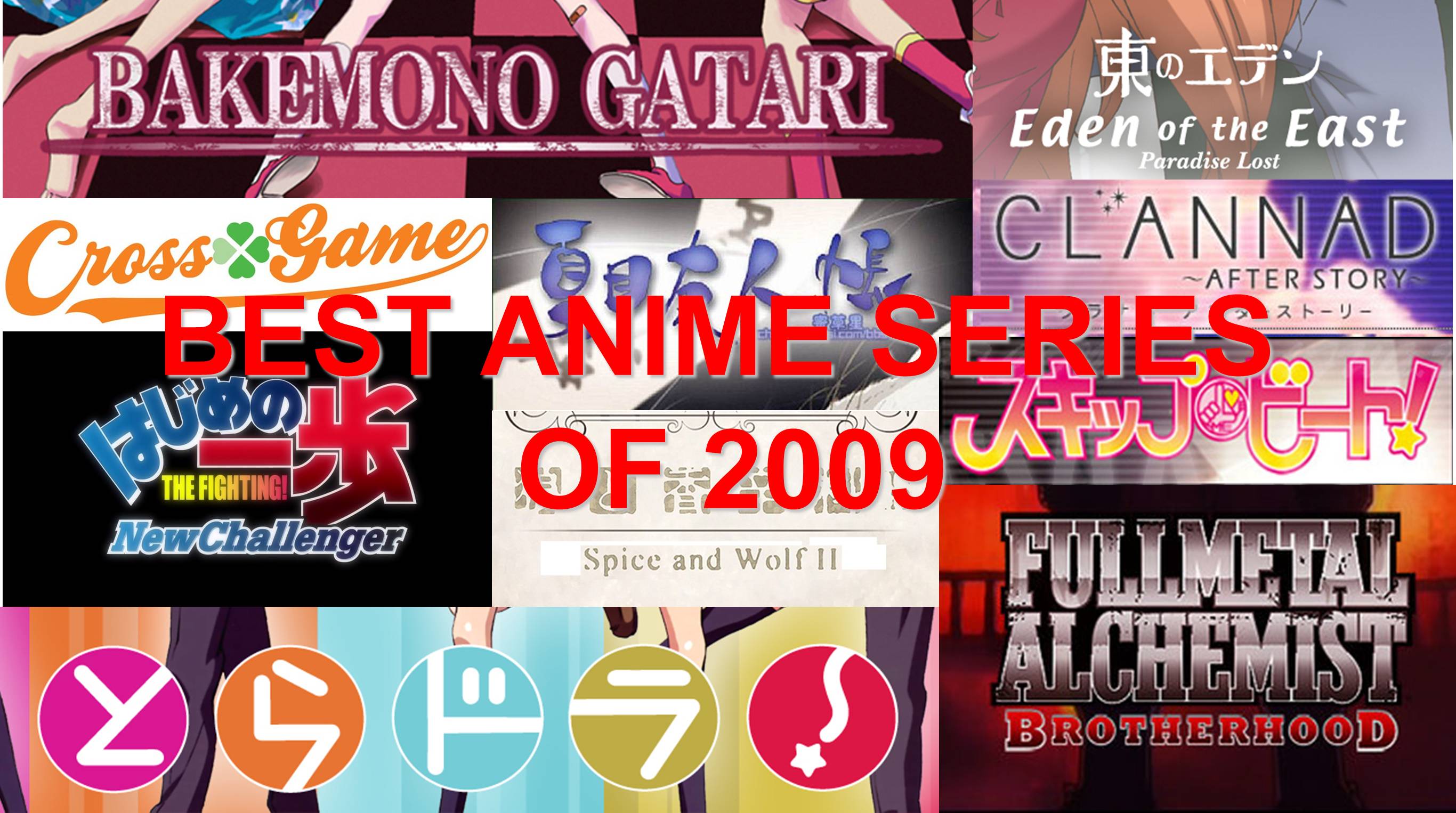 Best Anime Series of 2009 – Meta Ranking & Analysis | Blue Sweater Story